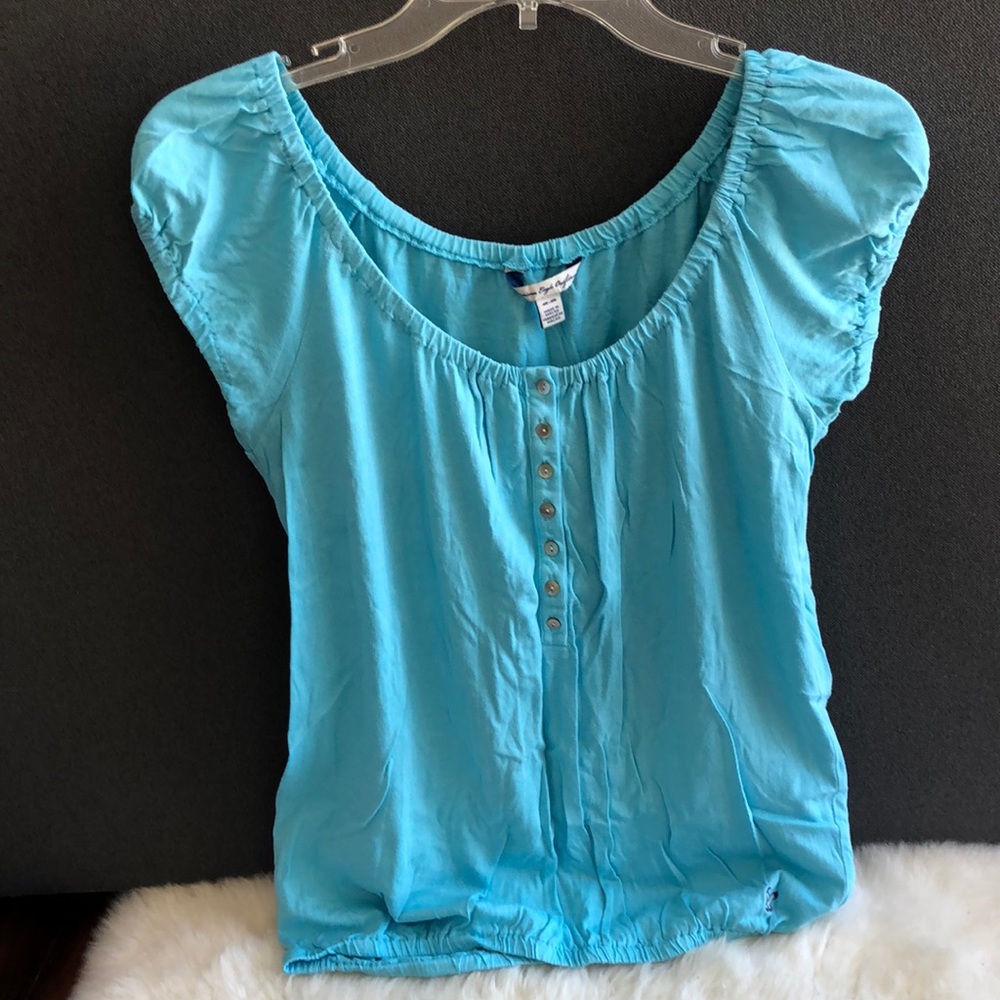 Blue American Eagle top